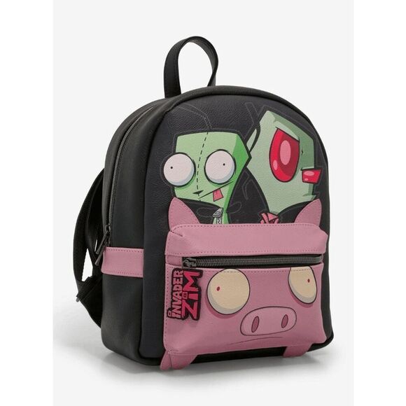 Invader Zim GIR & Zim With Pig Mini Backpack - Picture 2 of 4